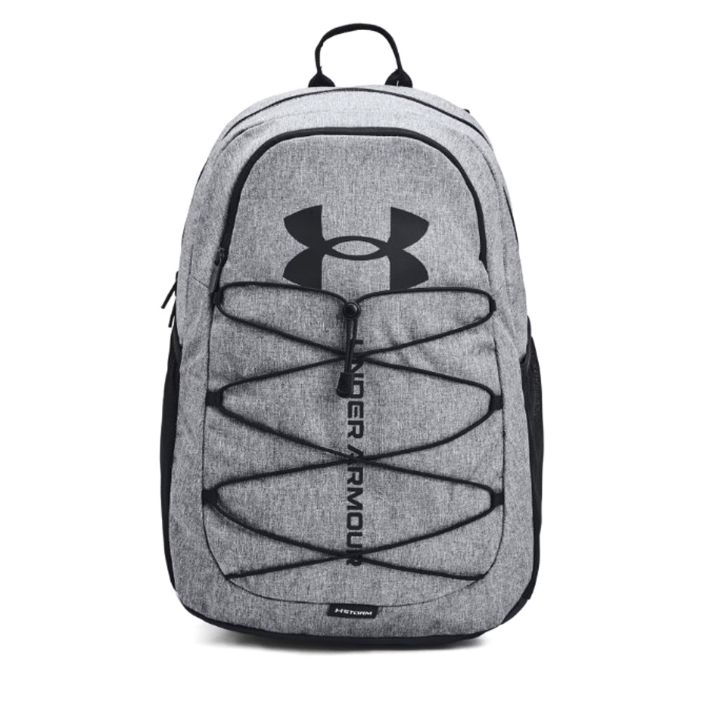 Under Armour UA Hustle Sport Pitch Gray Medium Heather Black Backpack Adult bag